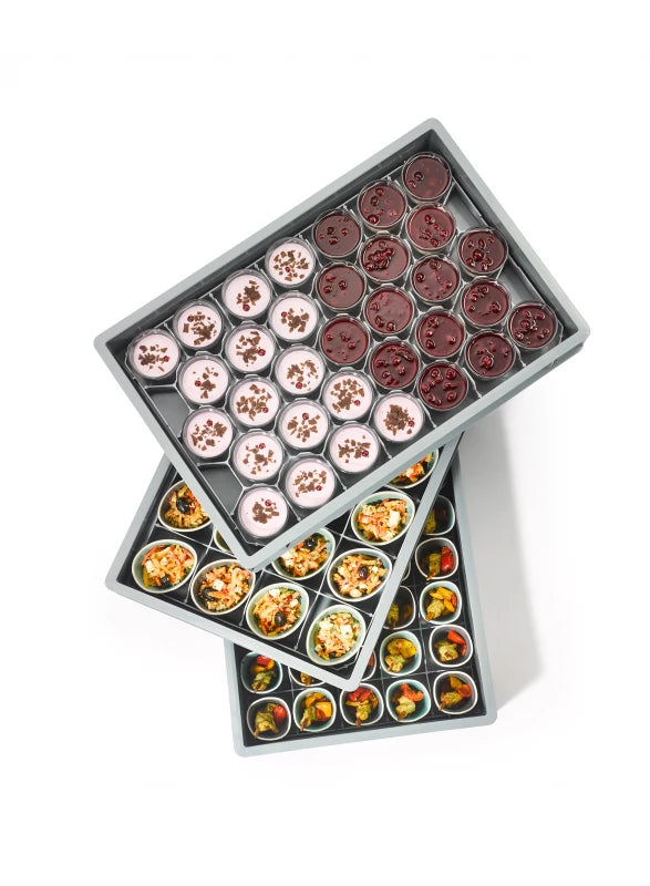 Innosert Stapeltablar IT-690 | aus HDPE | 600x400x91 mm | grau