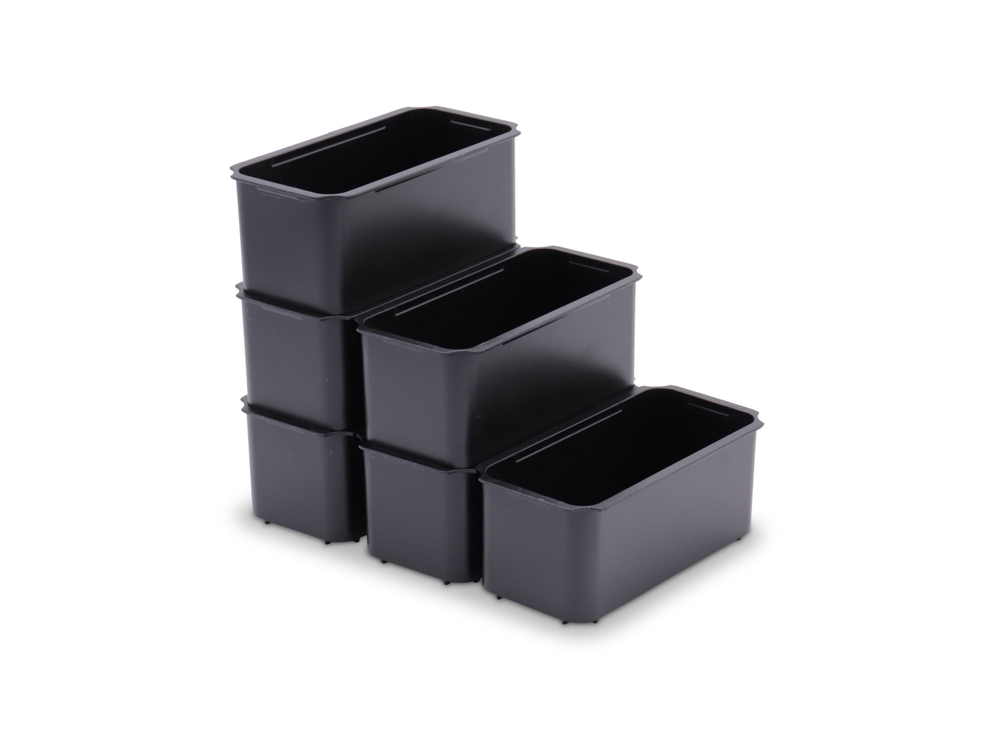 Einsatzkasten IN 50/2, 120x60x50 mm, stapelbar, schwarz, aus ABS