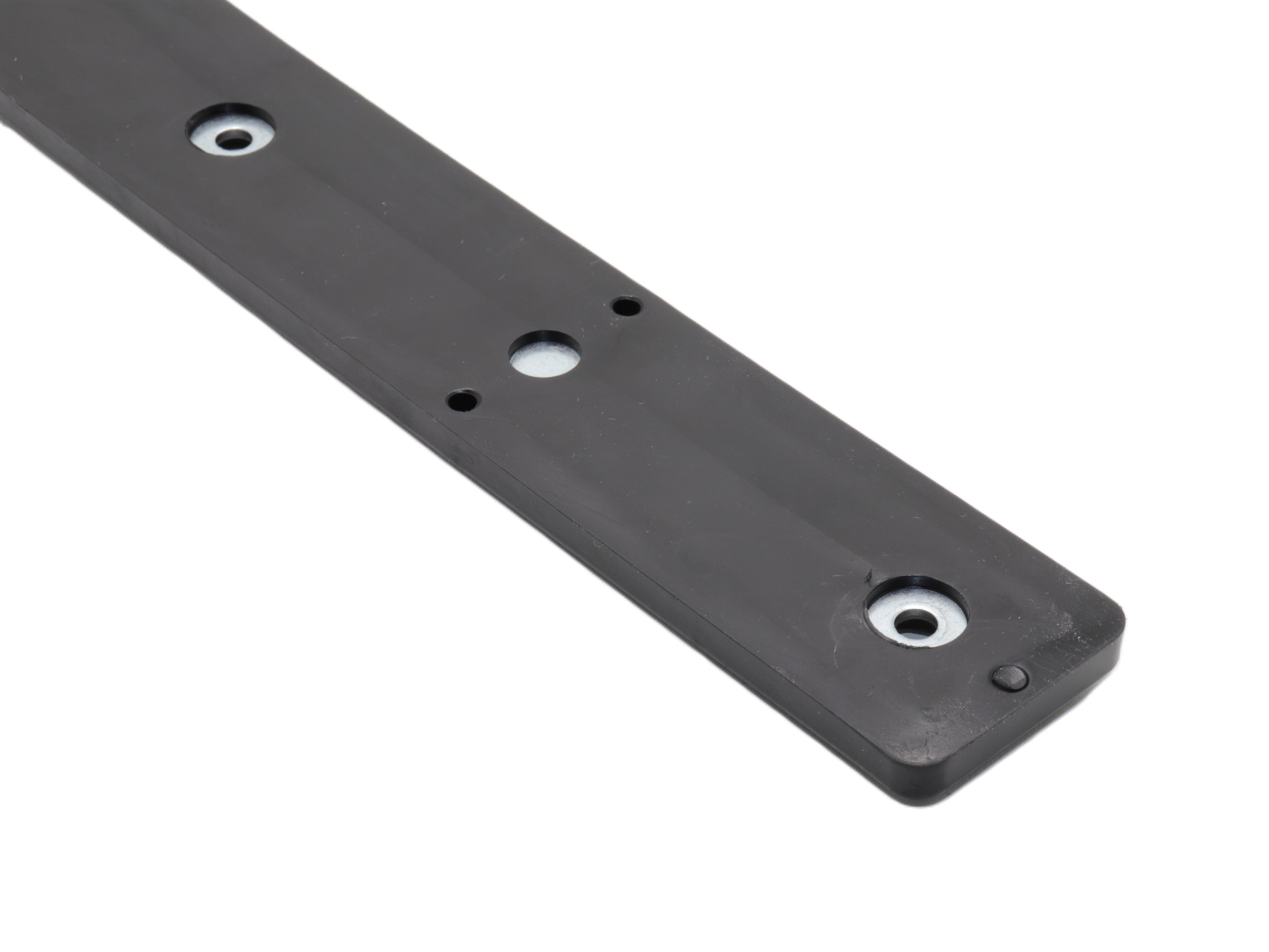 Protective strip edge protection made of PVC with metal core/sheet metal core for load carriers, black, with perforation