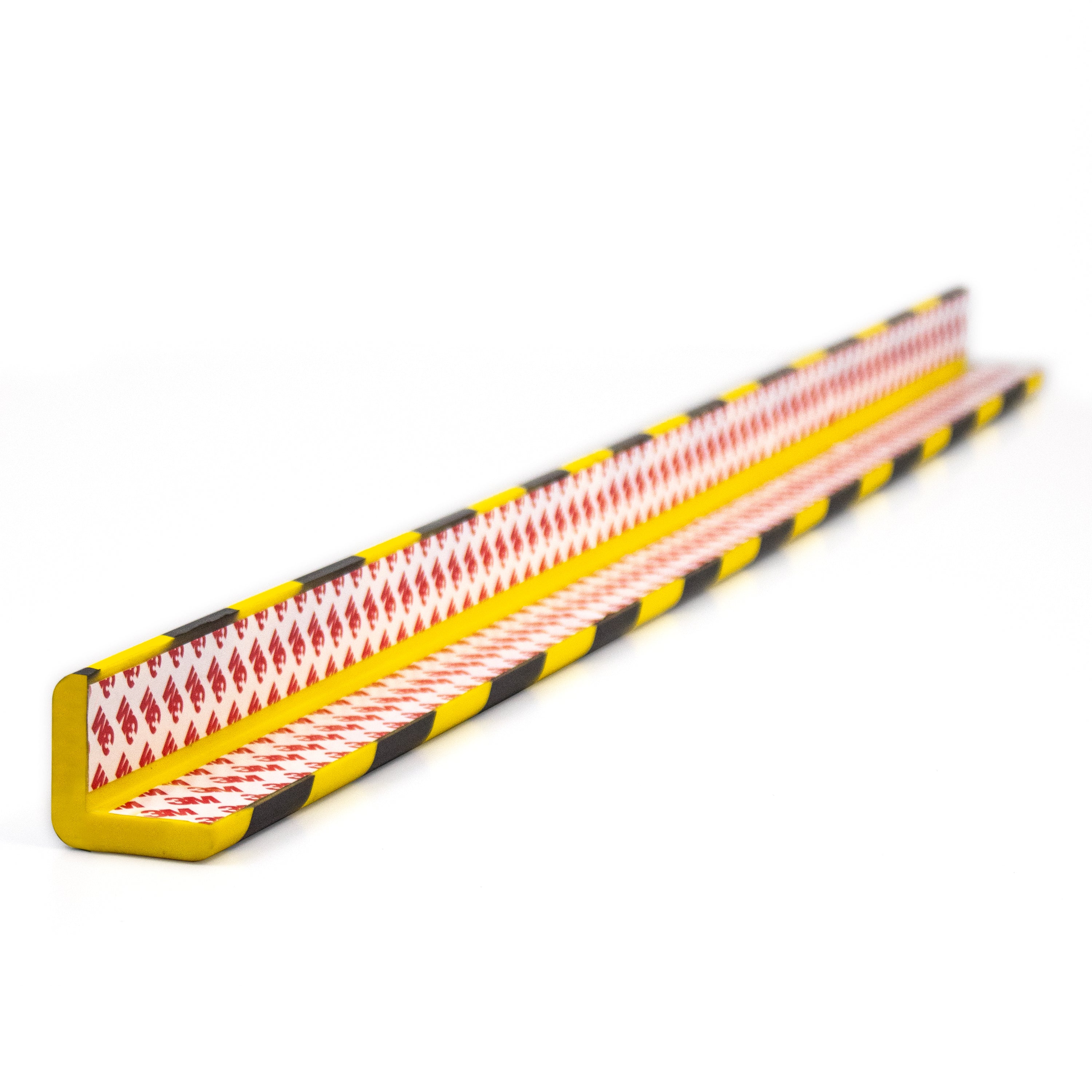 Schutzstreifen Kantenschutz, selbstklebend, gelb/schwarz aus PU 1000x40x40 mm