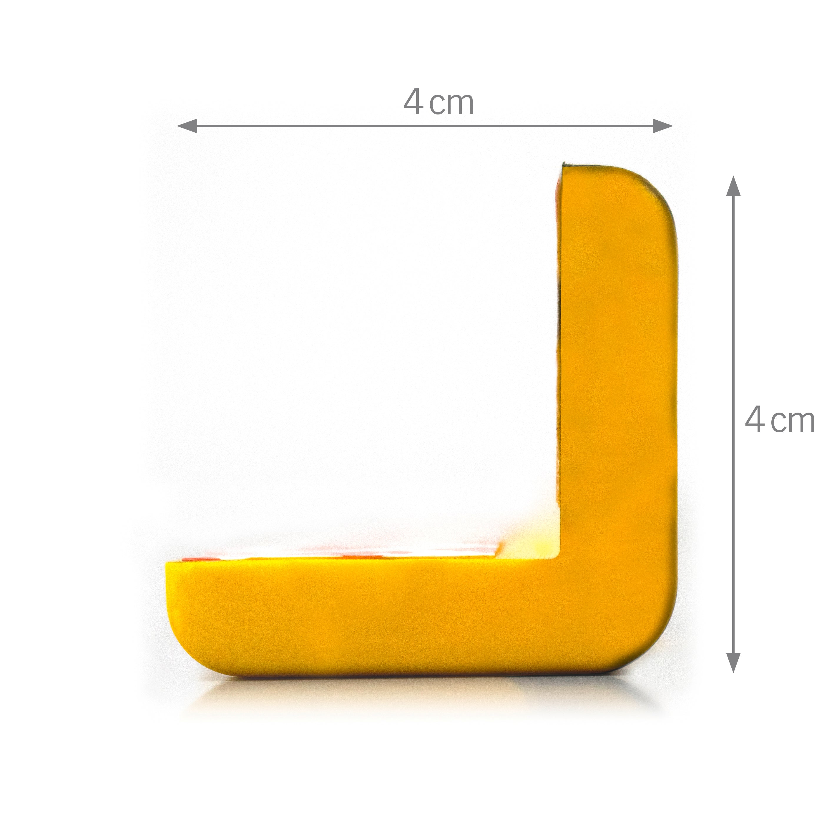 Protective strip edge protection, self-adhesive, yellow/black made of PU 1000x40x40 mm