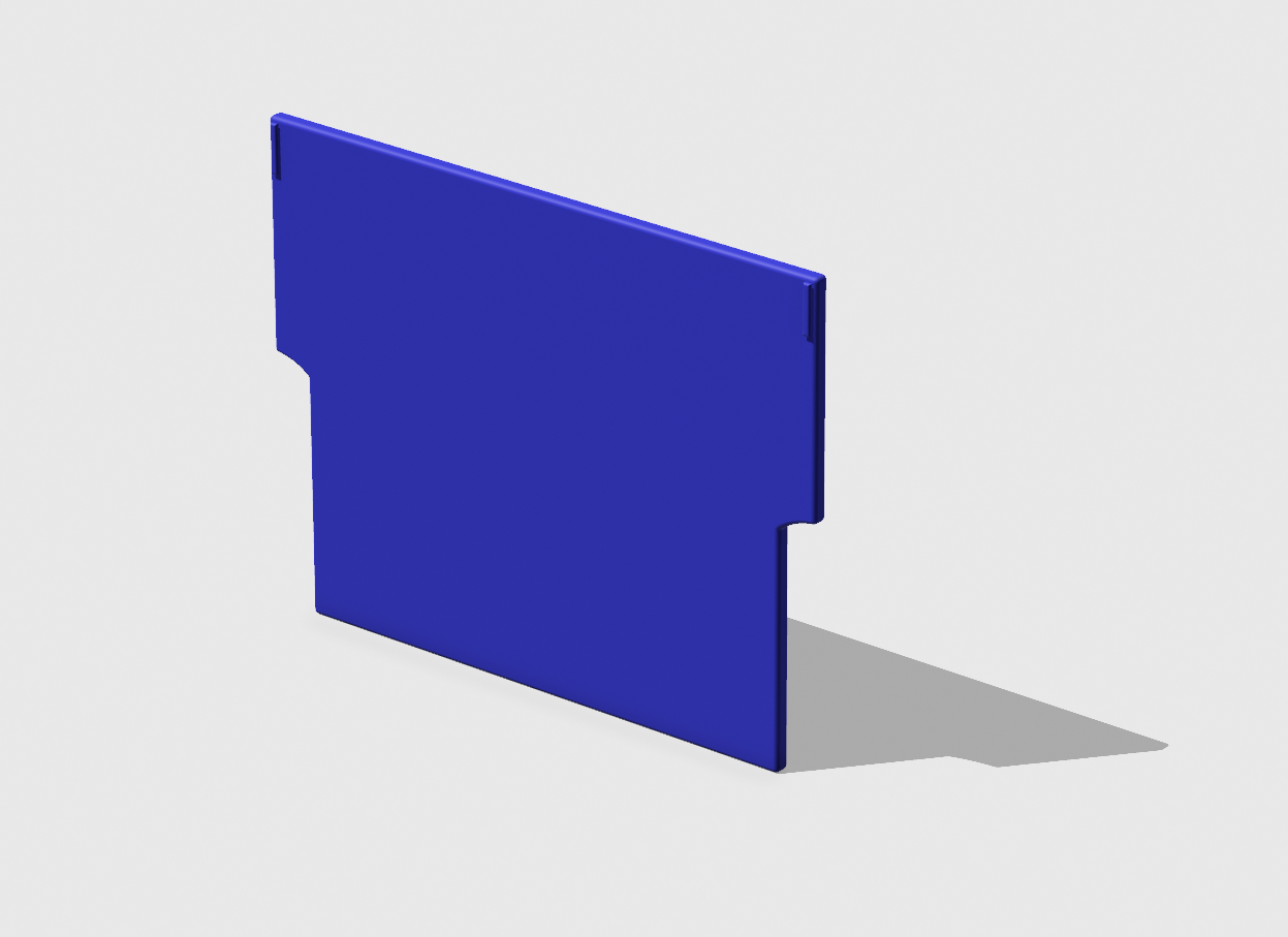 Trennwand für Einsatzkasten EK 1/2 und 1/4, Unterteiler, ca. 125x97x3,4 mm (BxHxT)