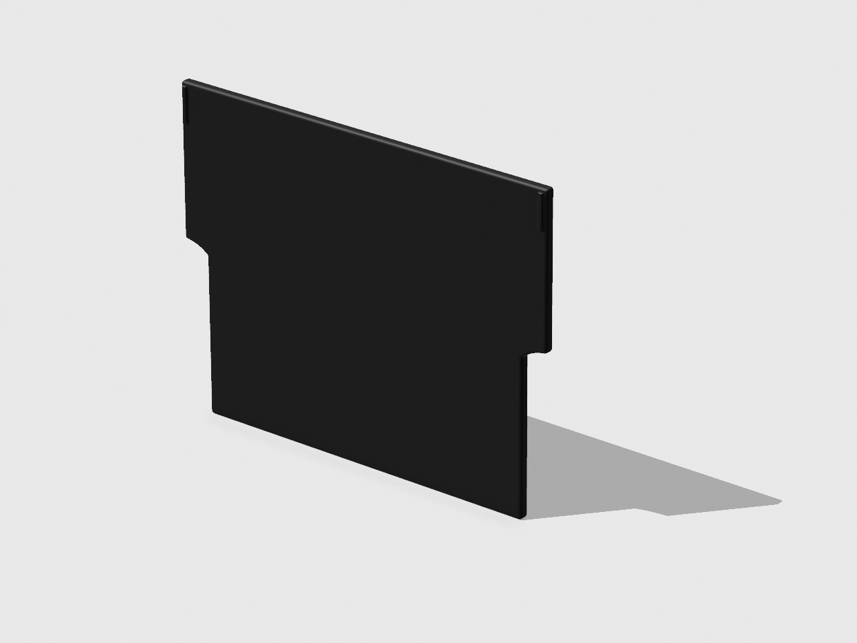 Trennwand für Einsatzkasten EK 1/2 und 1/4, Unterteiler, ca. 125x97x3,4 mm (BxHxT)