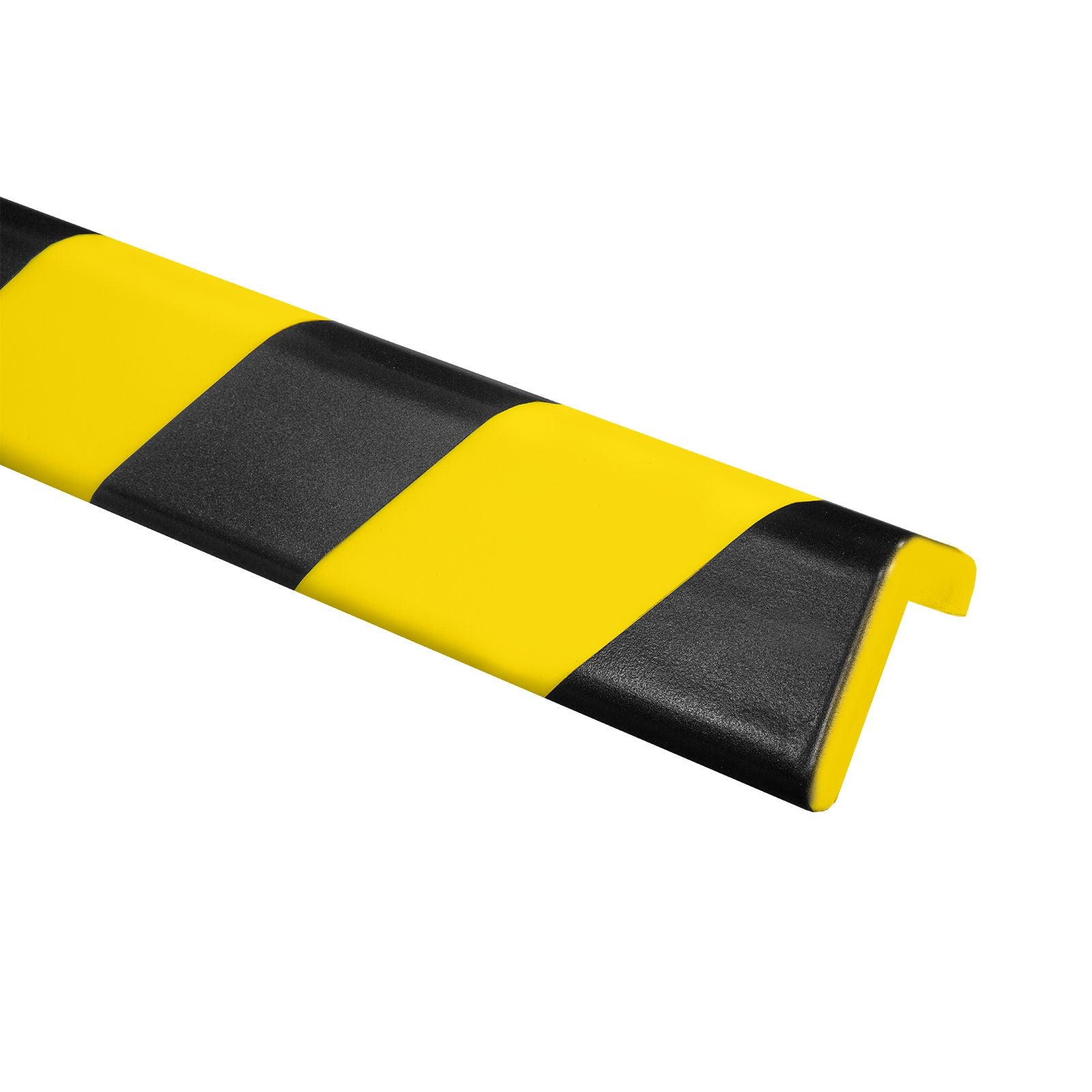 Protective strip edge protection, self-adhesive, yellow/black made of PU 1000x40x40 mm