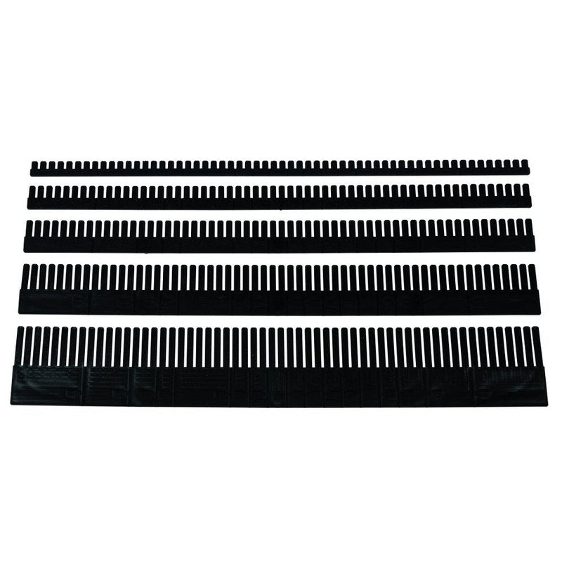 Innosert 20-tlg. Set Fach-Einteilung für Eurobehälter Grundmaß 400x300 mm, Trennkamm Gefachteiler verschiedene Höhen, 5 mm Stärke